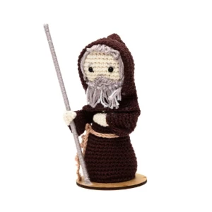 São Francisco de Paula em amigurumi - Artesanato e Personalizados
