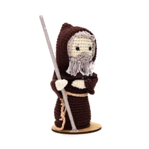 São Francisco de Paula em amigurumi - Artesanato e Personalizados