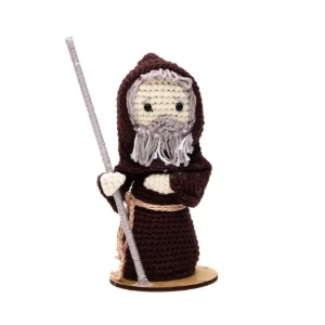 São Francisco de Paula em amigurumi - Artesanato e Personalizados
