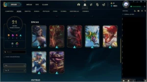 Conta Platina 4 com skin prestigio Aatrox - League of Legends LOL