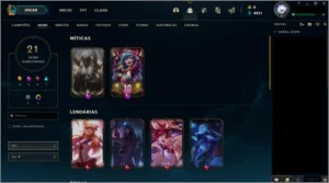 Conta Platina 4 com skin prestigio Aatrox - League of Legends LOL