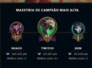 Conta PLATINA 2 soloq Nível 96 57 campeões e 17 skins - League of Legends LOL