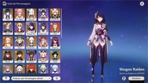 CONTA GENSHIN AR57✨13 LENDÁRIOS +8 ARMAS 5⭐YELAN, MIKO, BAAL - Genshin Impact