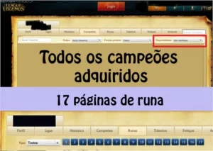 Conta LoL season 3 - League of Legends