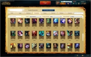 Conta League of Legends Atualmente Prata 1 70k de ip LOL