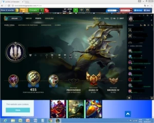Venda de conta league of legends gold 4 87pdl