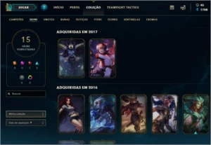 Conta Lvl 89/GOLD 3 (mmr alto)- Vários champs e skins - League of Legends LOL