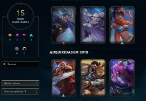 Conta Lvl 89/GOLD 3 (mmr alto)- Vários champs e skins - League of Legends LOL
