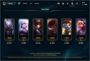 Conta platina 2 Sem email verificado 3 skins e 30 champs - League of Legends LOL