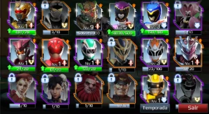 :Conta Power Rangers Legacy Wars: - Outros