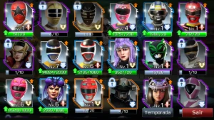 :Conta Power Rangers Legacy Wars: - Outros