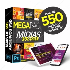 Mega Pack de Social Media Editavel Entrega na Hora + Bonus - Digital Services