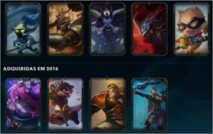 CONTA DE LOL UNRANKED - 52 CAMPEÕES - 25 SKINS - League of Legends