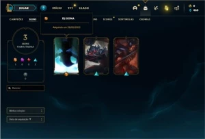 Conta platina 4 com 26 Champs e 3 Skins - League of Legends LOL