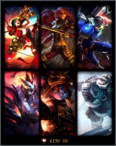 CONTA  UNRANKED [ 46 CHAMPS ] - [ 6 SKINS ] - 3 RUNE PAGES - League of Legends LOL