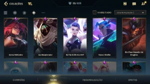 Conta de League of Legends, Wild Rift e Valorant LOL