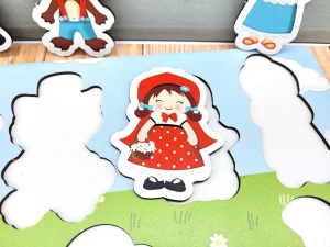 Jogo de Encaixe Chapeuzinho Vermelho Personalizado - Artesanato e Personalizados