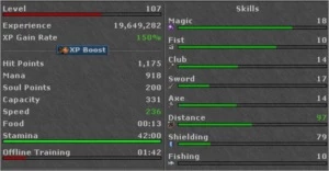 RP 107 + EK 133 + ED 100+ - Celebra e Gladera - Tibia