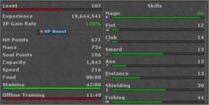 RP 107 + EK 133 + ED 100+ - Celebra e Gladera - Tibia