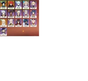 conta R28 Diluc , venti , varios personagens 4 top - Genshin Impact