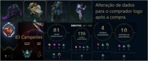 CONTAS DE LOL, PREÇO ÓTIMO - League of Legends
