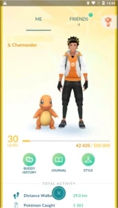 Conta de Pokémon GO