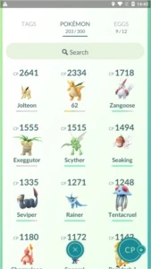 Conta de Pokémon GO