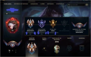 Conta com borda de challenger season 10 - League of Legends LOL