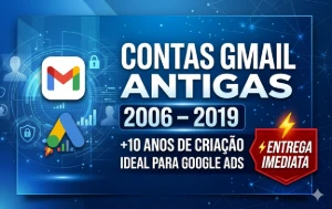 Contas Gmail Antigas (2006–2019)|Ideais para Google ads - Emails