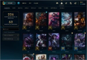 acc lvl163 diamond 4 - 89 skins 220,00R$ - League of Legends LOL