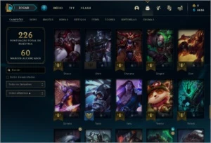 acc lvl163 diamond 4 - 89 skins 220,00R$ - League of Legends LOL