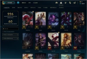 acc lvl163 diamond 4 - 89 skins 220,00R$ - League of Legends LOL