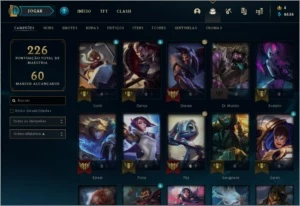 acc lvl163 diamond 4 - 89 skins 220,00R$ - League of Legends LOL