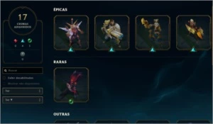 Conta LOL 195 Skins + 200 Icones + Chromas, conta de 2014 - League of Legends