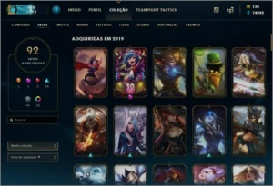 CONTA LOL LV 224 -Todos os campeões, 74k de essência - League of Legends
