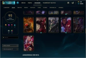 CONTA LOL LV 224 -Todos os campeões, 74k de essência - League of Legends