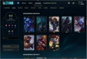 CONTA LOL LV 224 -Todos os campeões, 74k de essência - League of Legends