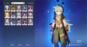 Conta Genshin Venti e duas armas 5 estrelas - Genshin Impact