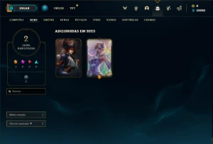 Conta MESTRE com 22 Champs e 2 Skins ( 81% de Win Rate ) - League of Legends LOL