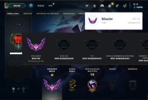 Conta MESTRE com 22 Champs e 2 Skins ( 81% de Win Rate ) - League of Legends LOL