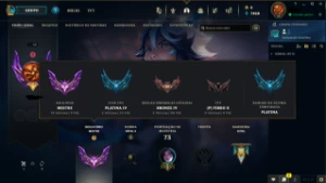 Conta mestre 55%winrate - League of Legends LOL