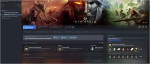 Conta NW 55, bastante profissão upada, 236horas jogo - New World
