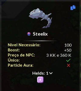 Vendo Acc Nível 200 Orebound- Mundo Prisma - PokeXGames PXG