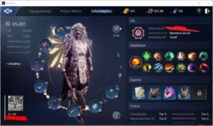 Conta Mir4 Guerreiro lvl 64 | 65k power [SA84]