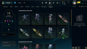 Conta Beta Valorant com 5 skins de faca + League of Legends