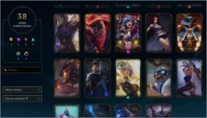 CONTA PLATINA 4 40 SKINS - League of Legends LOL