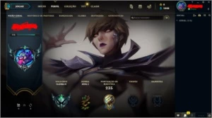 CONTA PLATINA 4 40 SKINS - League of Legends LOL