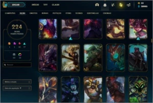 Conta de LoL (Diamante) (200+ skins) (ALL CHAMPS)  (40k EA) - League of Legends