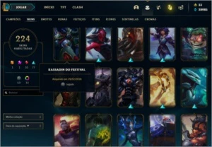 Conta de LoL (Diamante) (200+ skins) (ALL CHAMPS)  (40k EA) - League of Legends