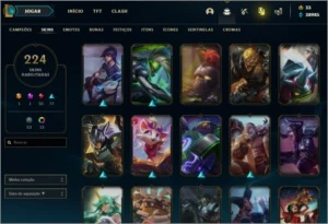 Conta de LoL (Diamante) (200+ skins) (ALL CHAMPS)  (40k EA) - League of Legends